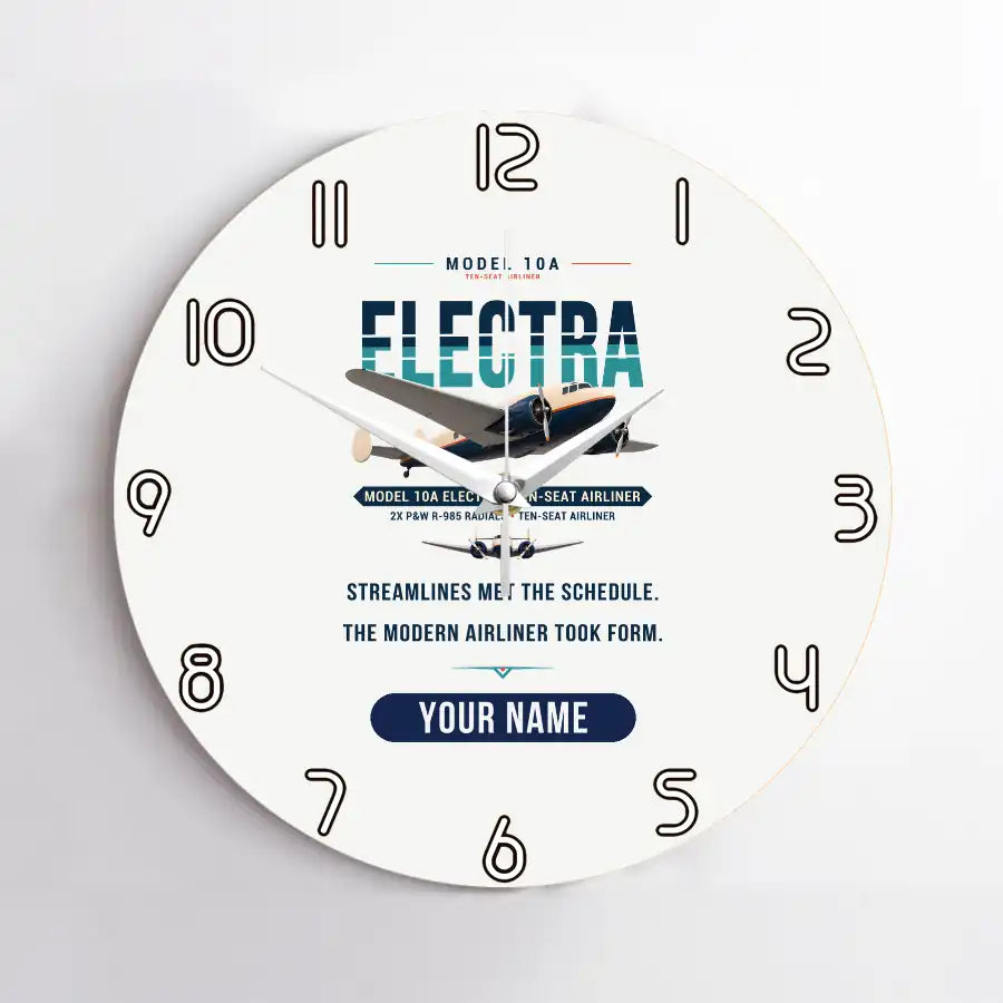 Model 10A Electra - Original + Name - No Frame - White