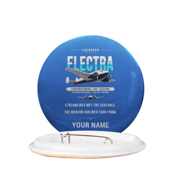Model 10A Electra - Original + Name - Pin - Blue