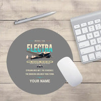 Thumbnail for Model 10A Electra - Original + Name - Round Mouse Pad - Gray