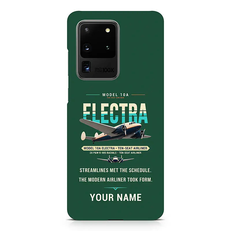 Model 10A Electra - Original + Name - Samsung Case - Dark Green