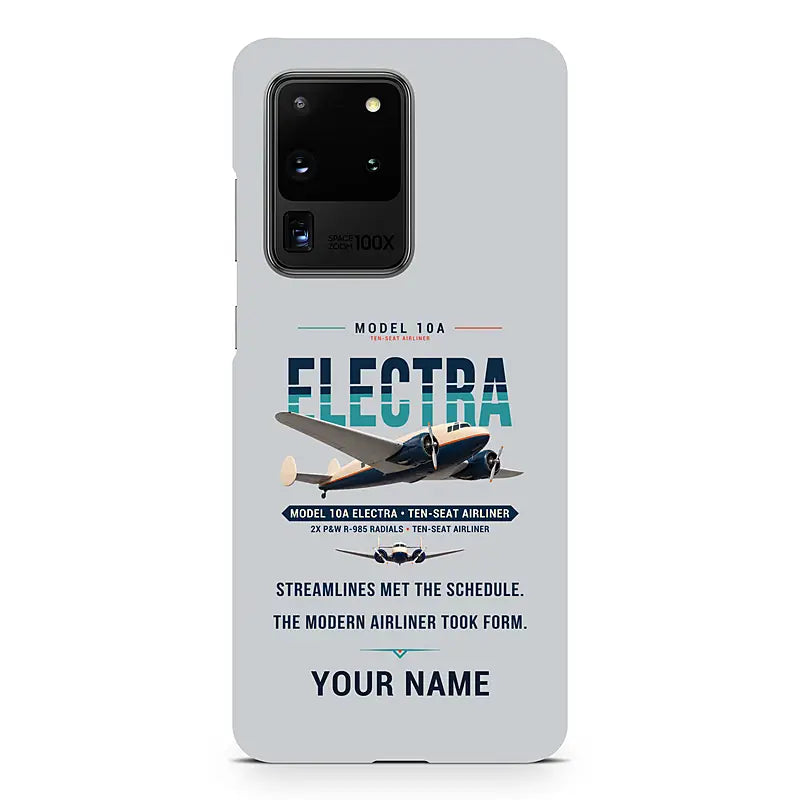 Model 10A Electra - Original + Name - Samsung Case - Light Gray