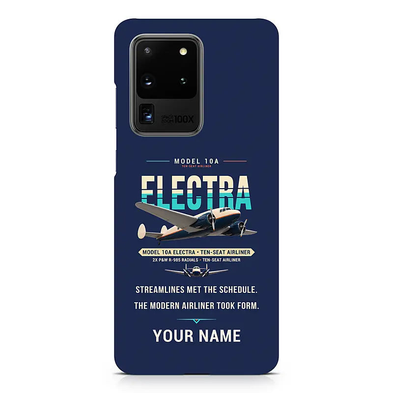Model 10A Electra - Original + Name - Samsung Case - Navy Blue