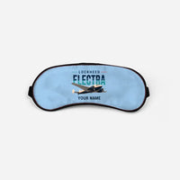 Thumbnail for Model 10A Electra - Original + Name - Sleep Mask - Light Blue