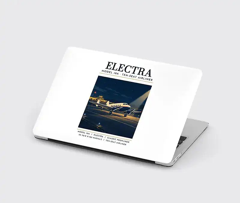 Model 10A Electra - Poster - MacBook Case - White