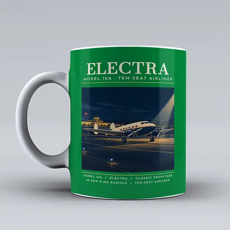Model 10A Electra - Poster - Mug - Green