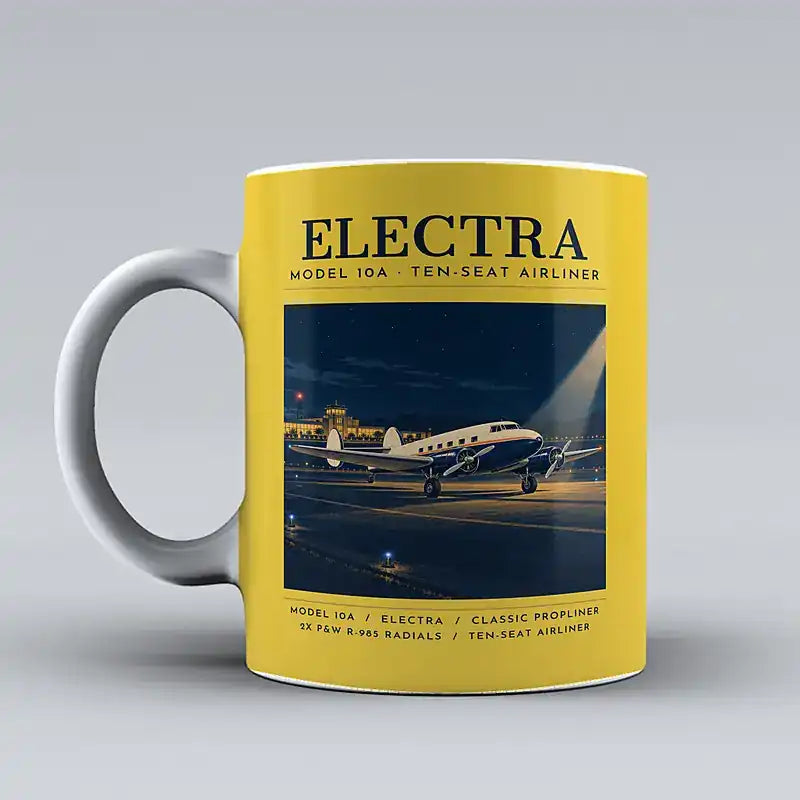 Model 10A Electra - Poster - Mug - Yellow