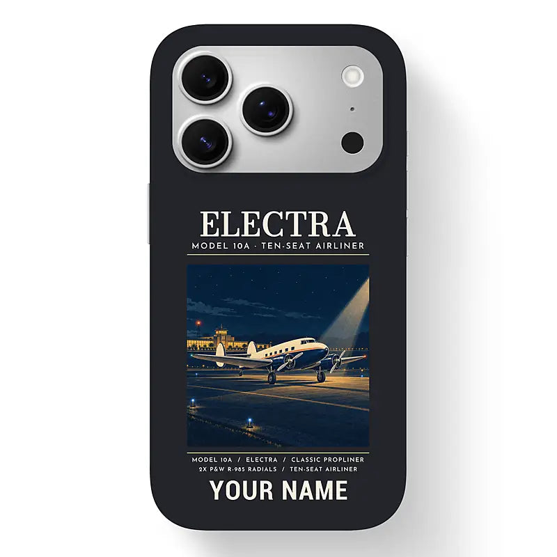 Model 10A Electra - Poster + Name - MagSafe iPhone 17 Pro - Black
