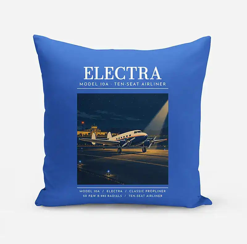 Model 10A Electra - Poster - Pillow - Blue