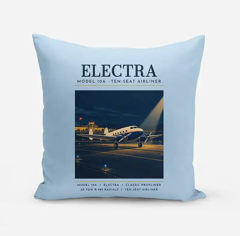 Model 10A Electra - Poster - Pillow - Light Blue