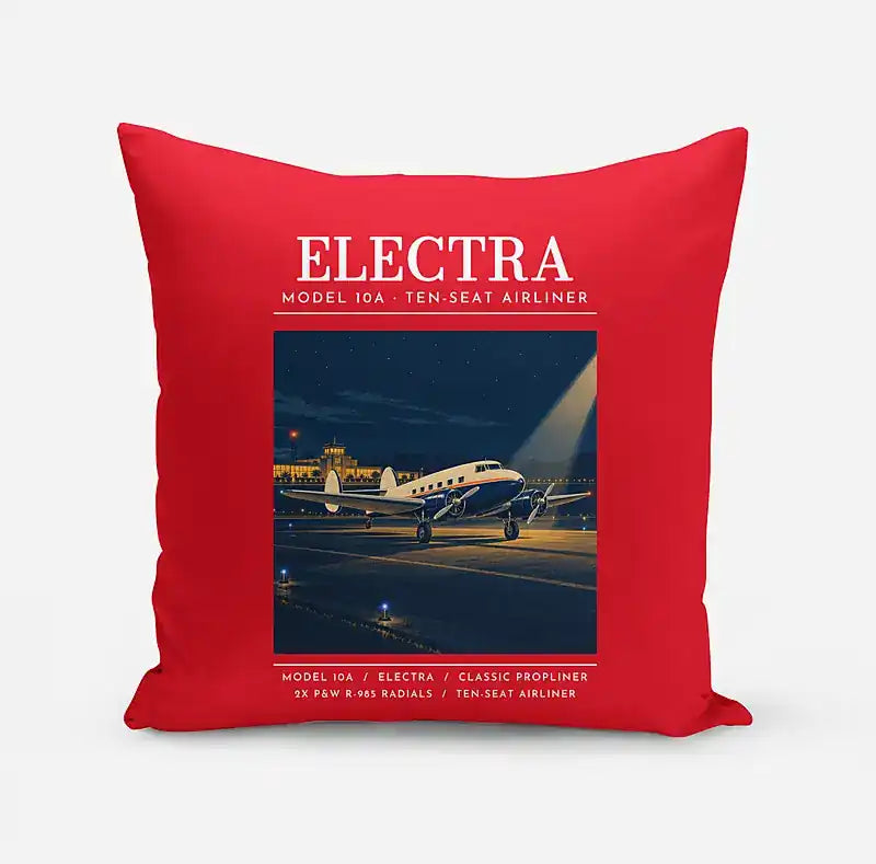 Model 10A Electra - Poster - Pillow - Red
