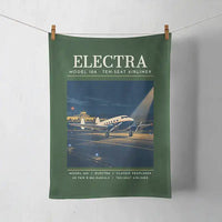Thumbnail for Model 10A Electra - Poster - Towel - Dark Green