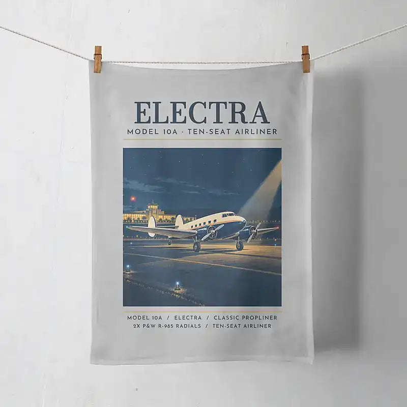 Model 10A Electra - Poster - Towel - Light Gray