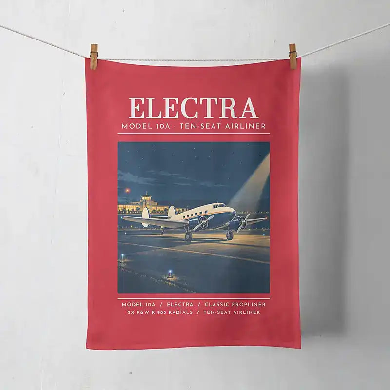 Model 10A Electra - Poster - Towel - Red