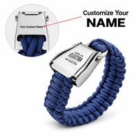 Thumbnail for Model 10A Electra - Seat Belt Bracelet - Tag + Name - Navy Blue