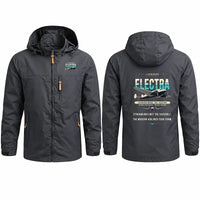 Thumbnail for Model 10A Electra Stylish Jackets - Hooded Windbreaker - Original - Charcoal