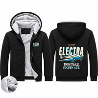 Thumbnail for Model 10A Electra Zipped Sweatshirts - Cartoon - Black