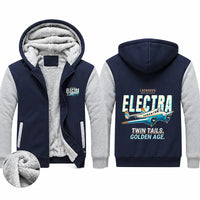 Thumbnail for Model 10A Electra Zipped Sweatshirts - Cartoon - Navy & Gray
