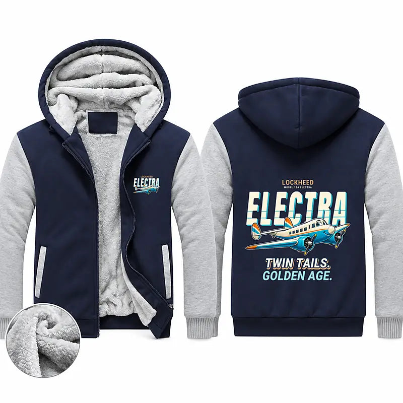 Model 10A Electra Zipped Sweatshirts - Cartoon - Navy & Gray