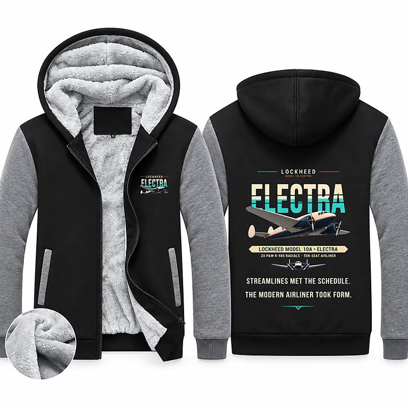 Model 10A Electra Zipped Sweatshirts - Original - Black & Gray