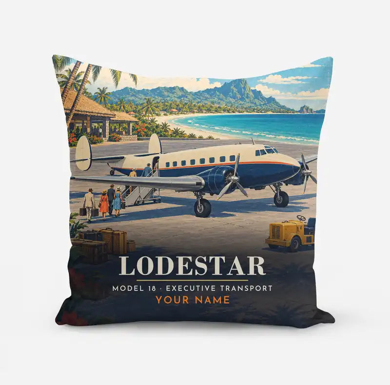 Model 18 Lodestar - 3D + Name - Pillow - Full Print