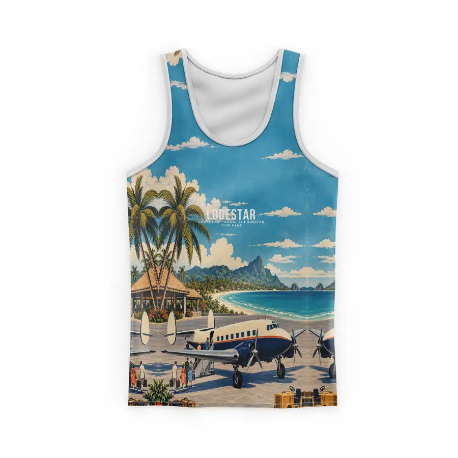 Model 18 Lodestar 3D All-Over Print Clothing - Tank Top - 3D + Name