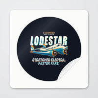 Thumbnail for Model 18 Lodestar - Cartoon - Circle Sticker - Peel