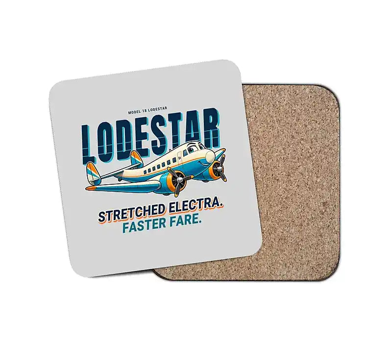 Model 18 Lodestar - Cartoon - Coaster - Light Gray