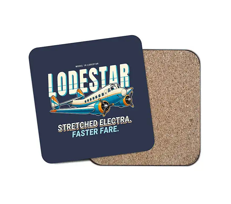 Model 18 Lodestar - Cartoon - Coaster - Navy Blue