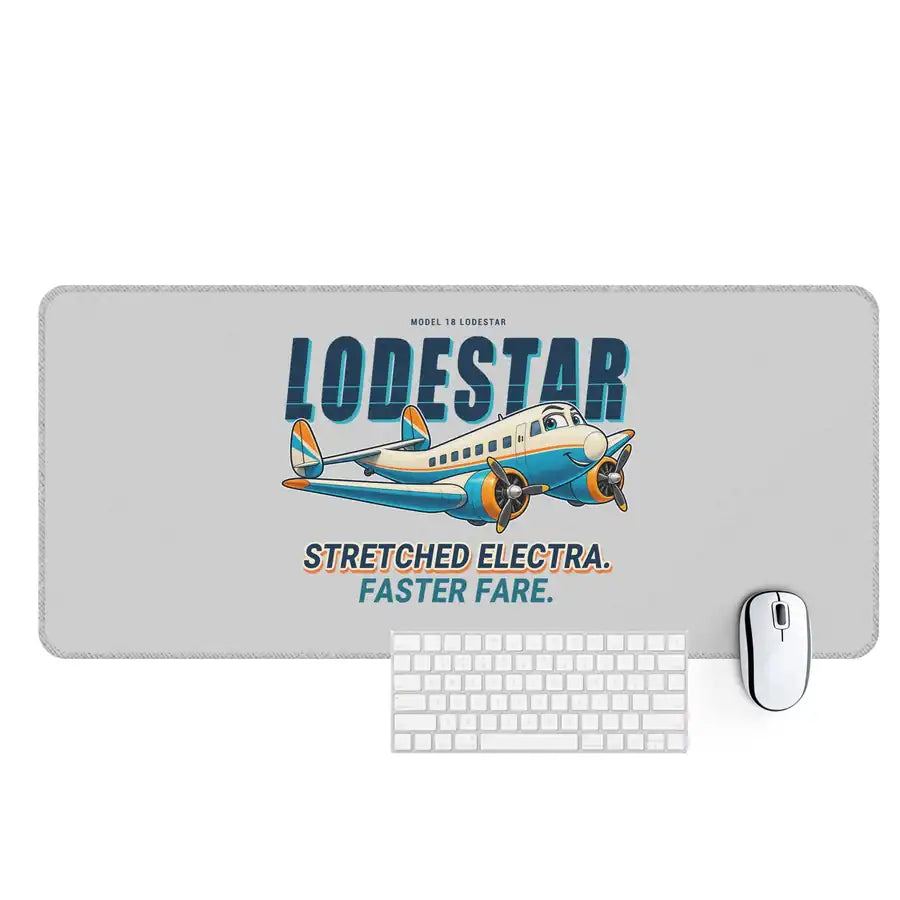 Model 18 Lodestar - Cartoon - Desk Mat - Light Gray