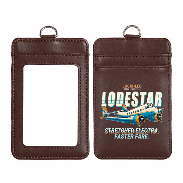 Model 18 Lodestar - Cartoon - ID Card Holder - Dark Brown