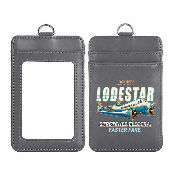 Model 18 Lodestar - Cartoon - ID Card Holder - Gray