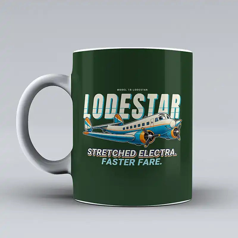 Model 18 Lodestar - Cartoon - Mug - Dark Green