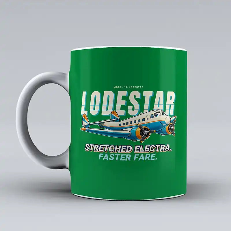 Model 18 Lodestar - Cartoon - Mug - Green