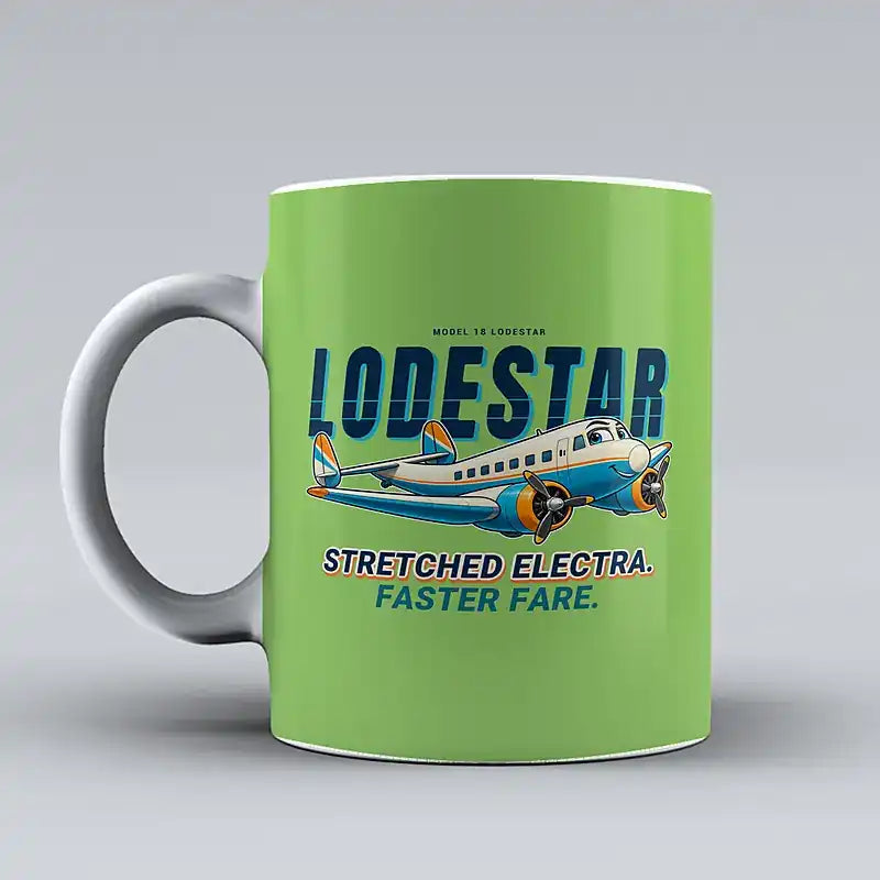 Model 18 Lodestar - Cartoon - Mug - Light Green