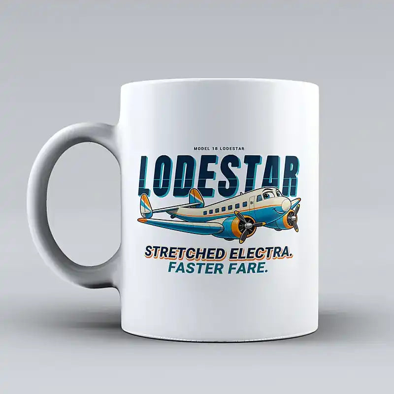 Model 18 Lodestar - Cartoon - Mug - White