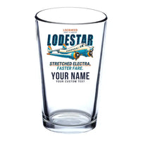 Thumbnail for Model 18 Lodestar - Cartoon + Name - Beer & Water Glass