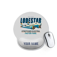 Thumbnail for Model 18 Lodestar - Cartoon + Name - Ergonomic Mouse Pad - Light Gray