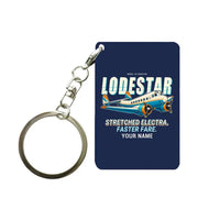 Thumbnail for Model 18 Lodestar - Cartoon + Name - Key Chain - Navy Blue