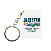 Thumbnail for Model 18 Lodestar - Cartoon + Name - Key Chain - White