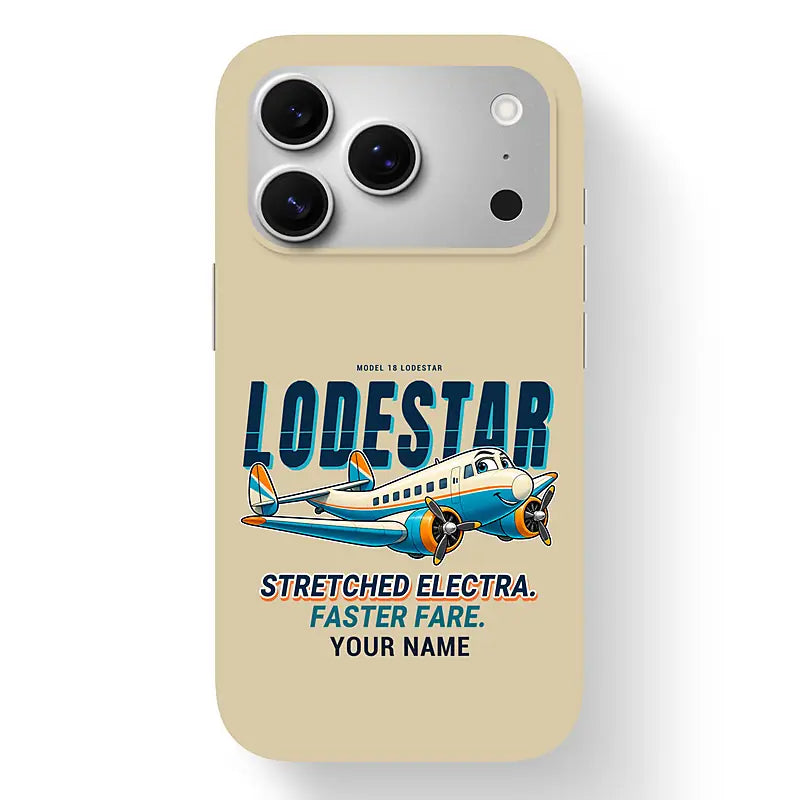 Model 18 Lodestar - Cartoon + Name - MagSafe iPhone 17 Pro - Beige