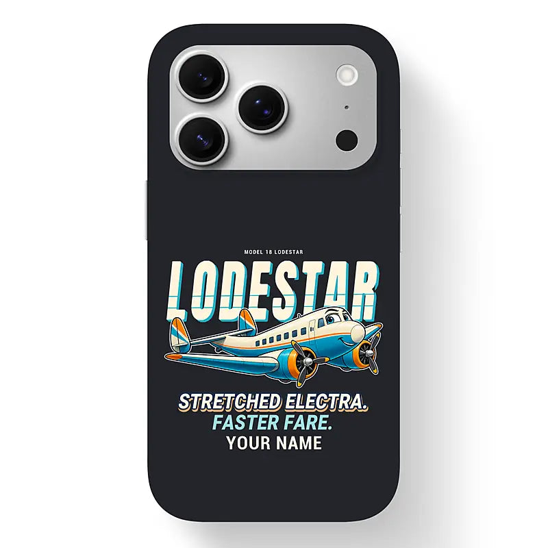 Model 18 Lodestar - Cartoon + Name - MagSafe iPhone 17 Pro - Black