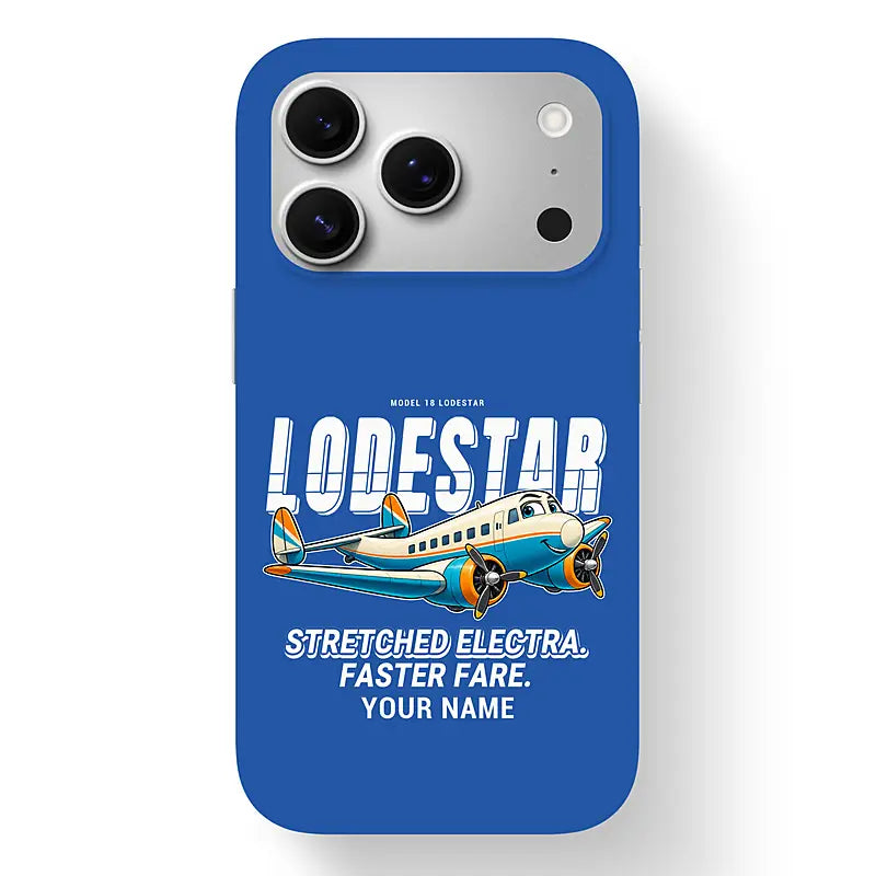 Model 18 Lodestar - Cartoon + Name - MagSafe iPhone 17 Pro - Blue
