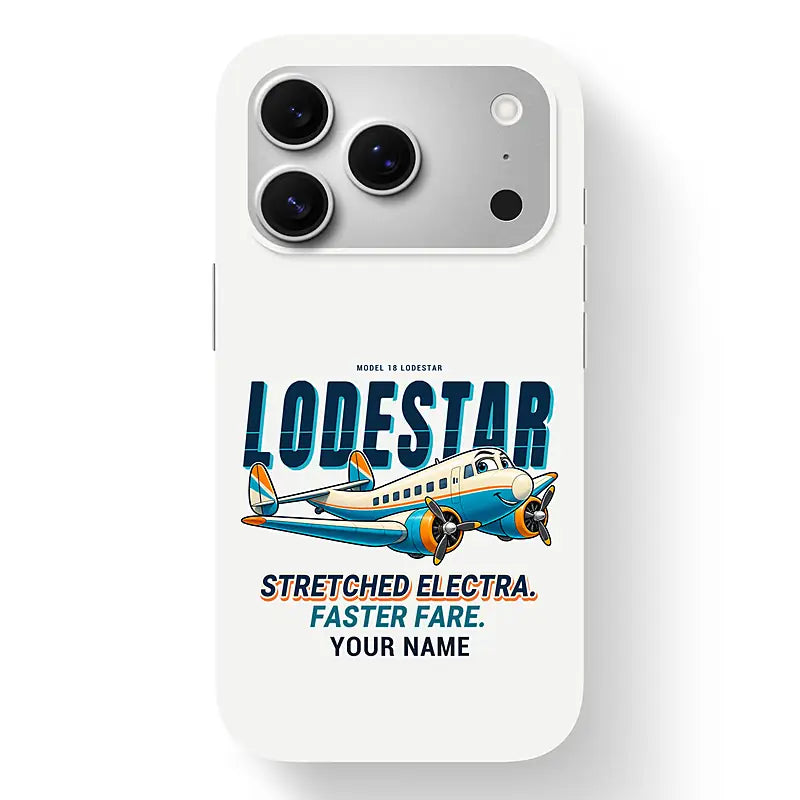 Model 18 Lodestar - Cartoon + Name - MagSafe iPhone 17 Pro - White
