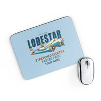 Thumbnail for Model 18 Lodestar - Cartoon + Name - Mouse Pad - Light Blue