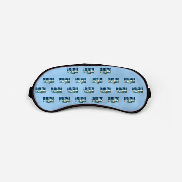 Model 18 Lodestar - Cartoon Pattern - Sleep Mask - Light Blue