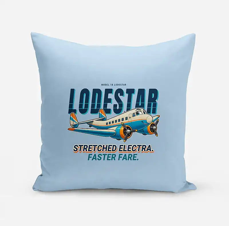 Model 18 Lodestar - Cartoon - Pillow - Light Blue