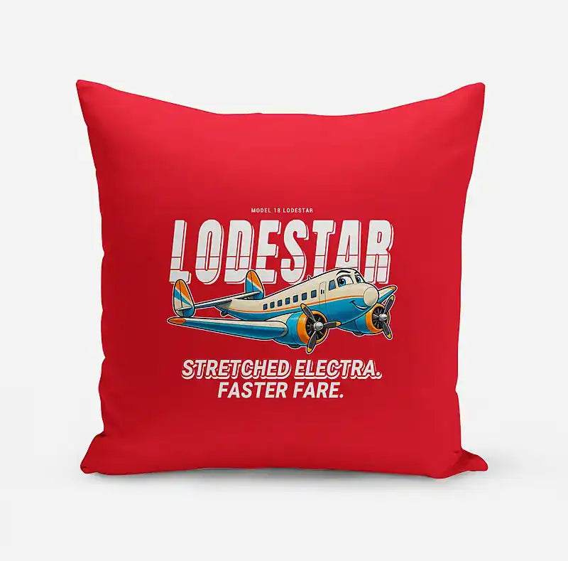 Model 18 Lodestar - Cartoon - Pillow - Red