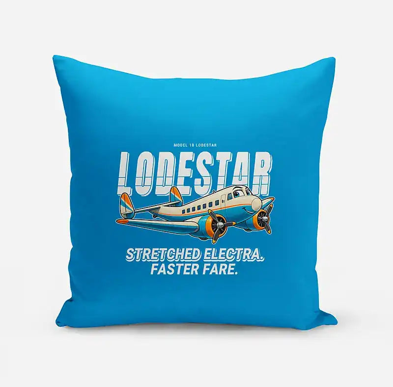 Model 18 Lodestar - Cartoon - Pillow - Turquoise