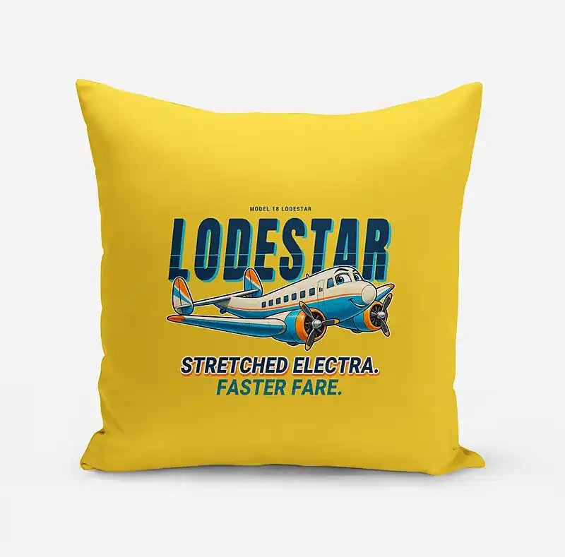 Model 18 Lodestar - Cartoon - Pillow - Yellow
