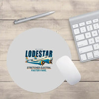 Thumbnail for Model 18 Lodestar - Cartoon - Round Mouse Pad - Light Gray